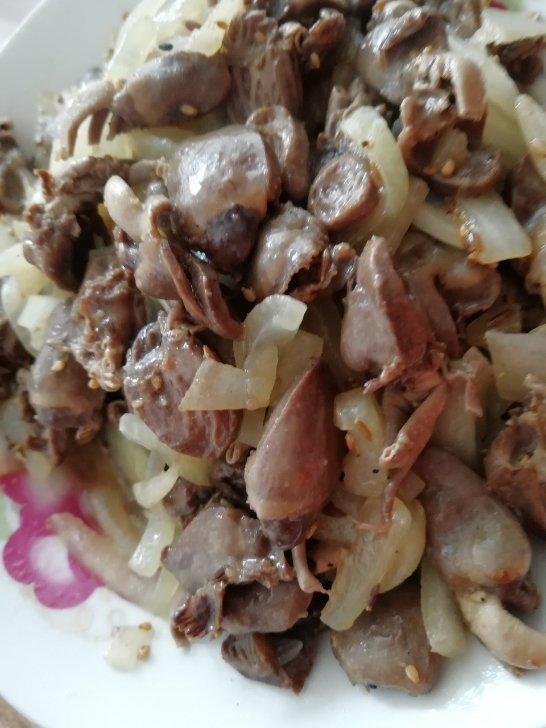 爆炒鸡心（孜然版）