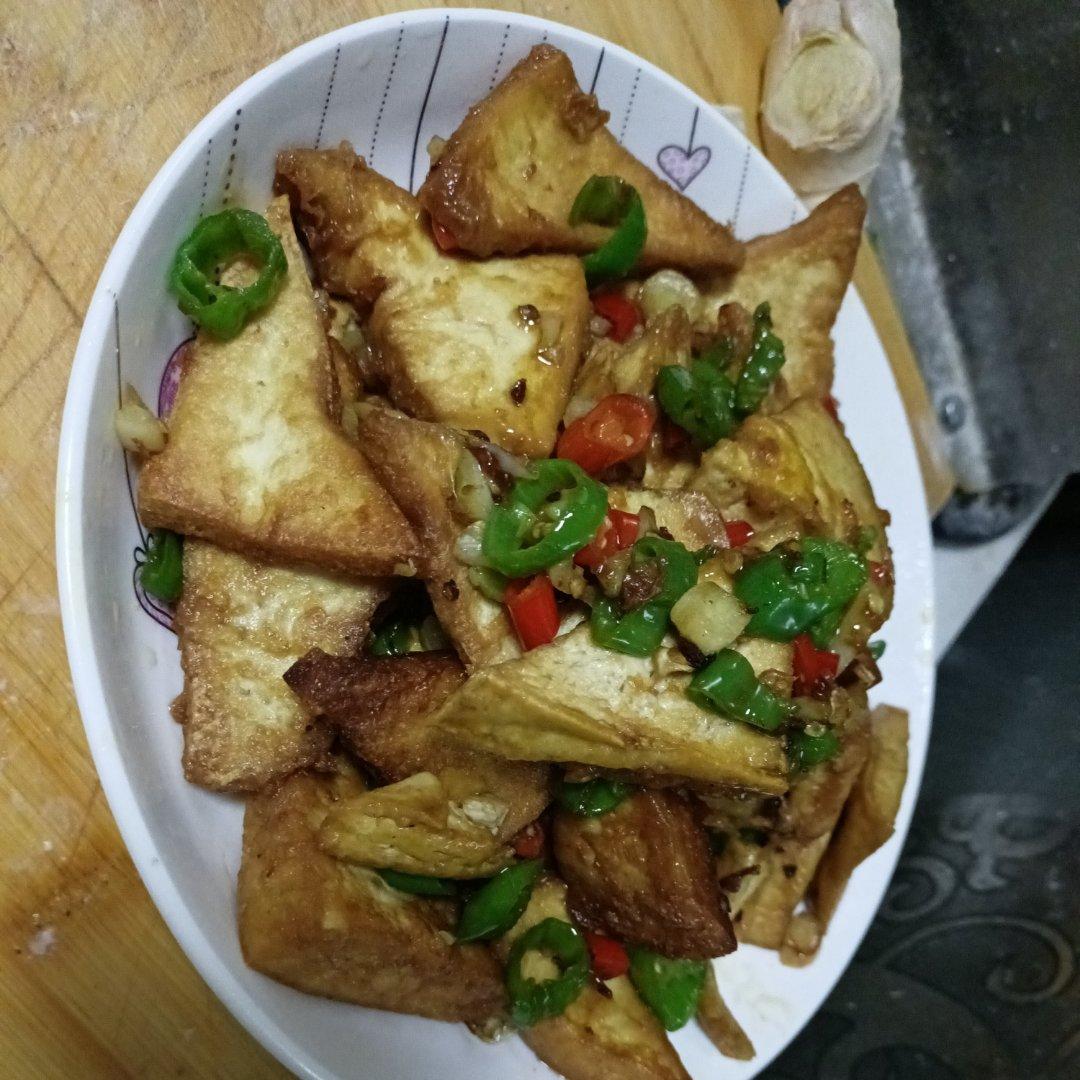 焖煎豆腐
