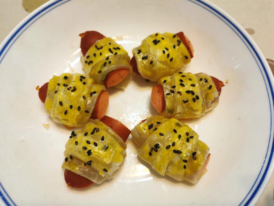 手抓饼新吃法—酥脆烤肠