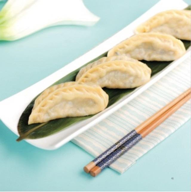 满满肉馅劲道蒸柳叶蒸饺的做法