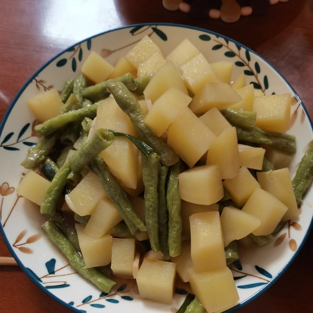 豆角炖土豆极简版💜