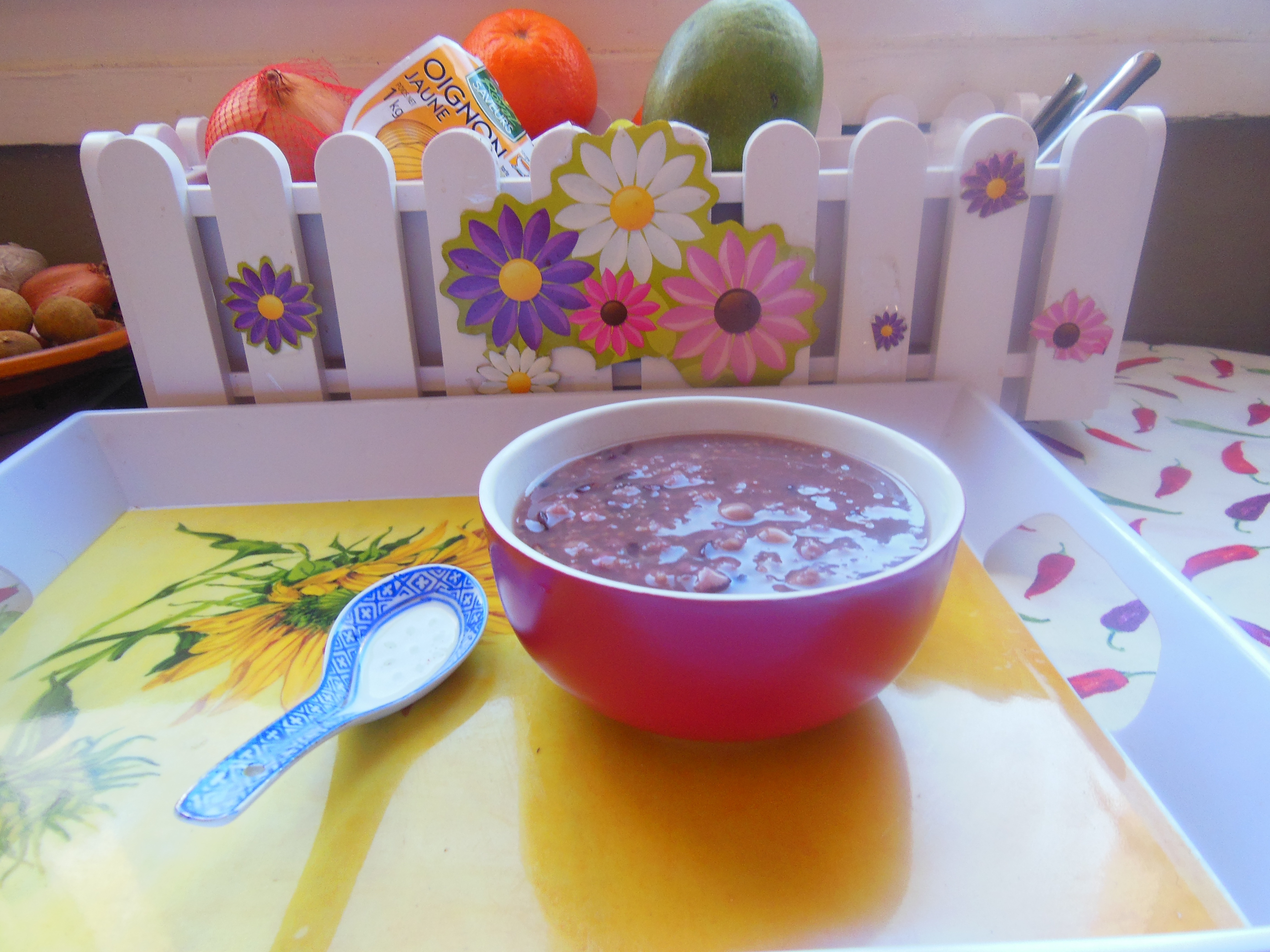 红豆小米薏米黑米粥