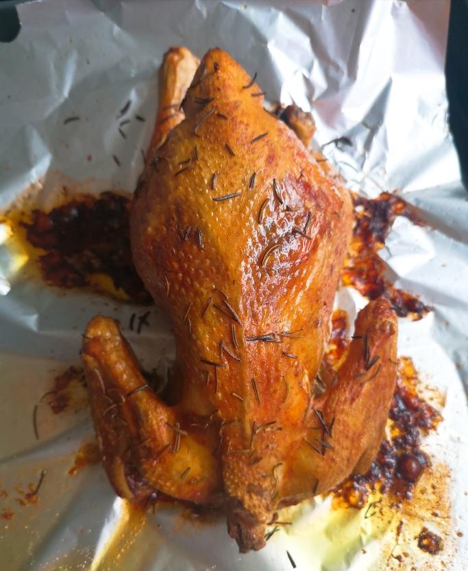 迷迭香烤脆皮鸡的做法