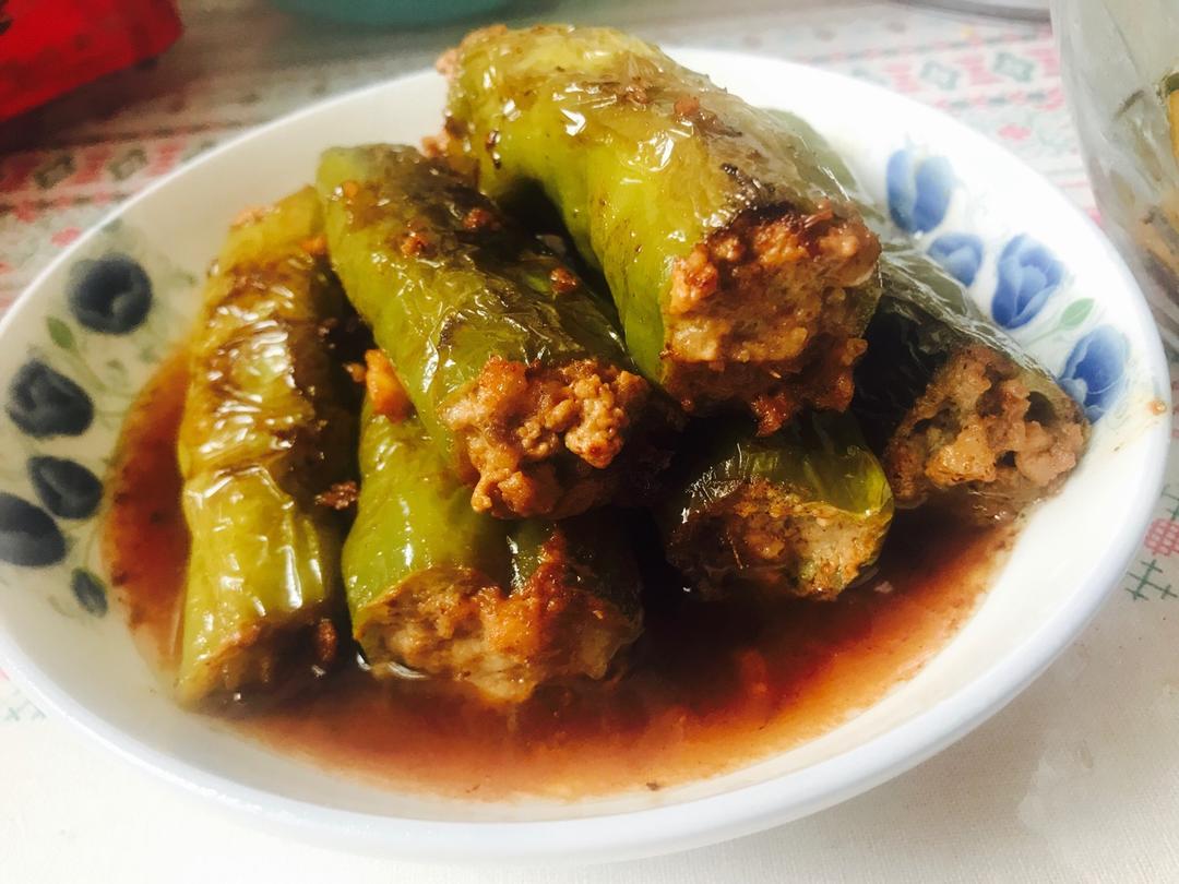 虎皮尖椒酿肉