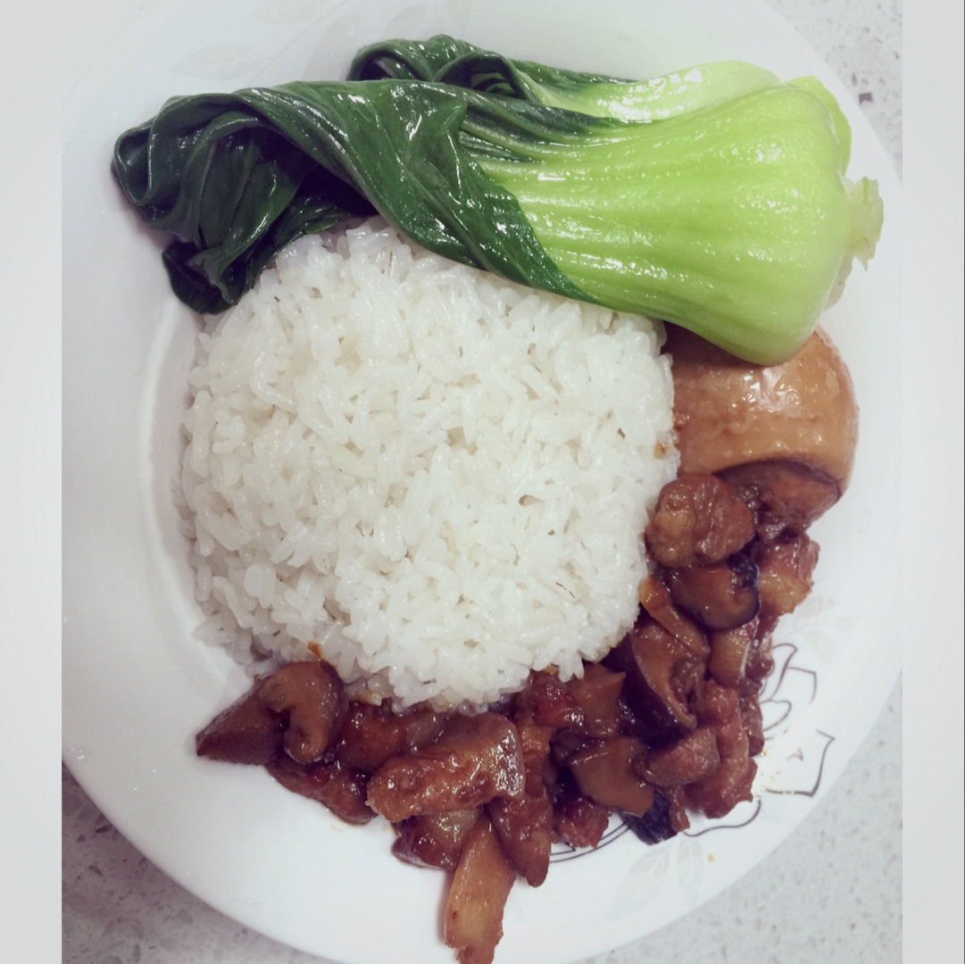 洋葱酥卤肉饭
