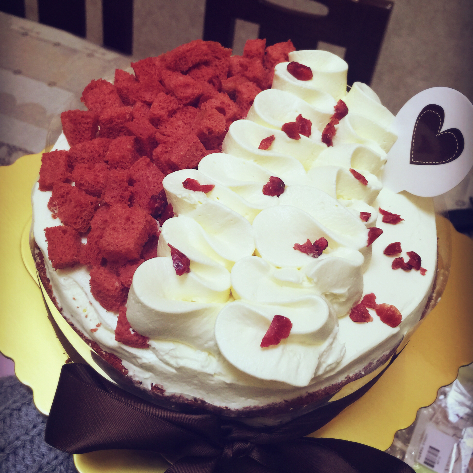 打造圣诞气氛 红丝绒戚风蛋糕