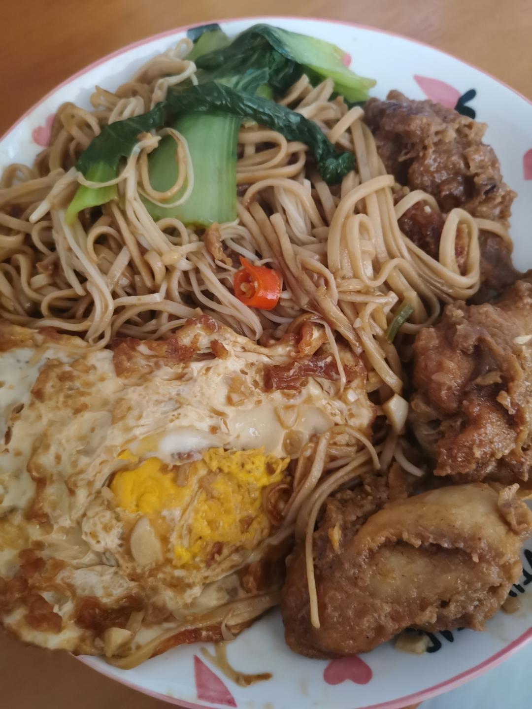 减脂荷包蛋焖荞麦面