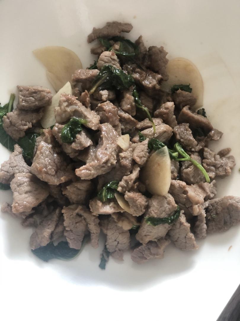薄荷炒牛肉——荤菜界的小清新