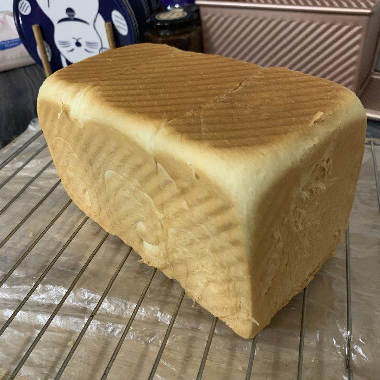 一次发酵纯奶手撕吐司面包（防止面团温度高的方法）B55