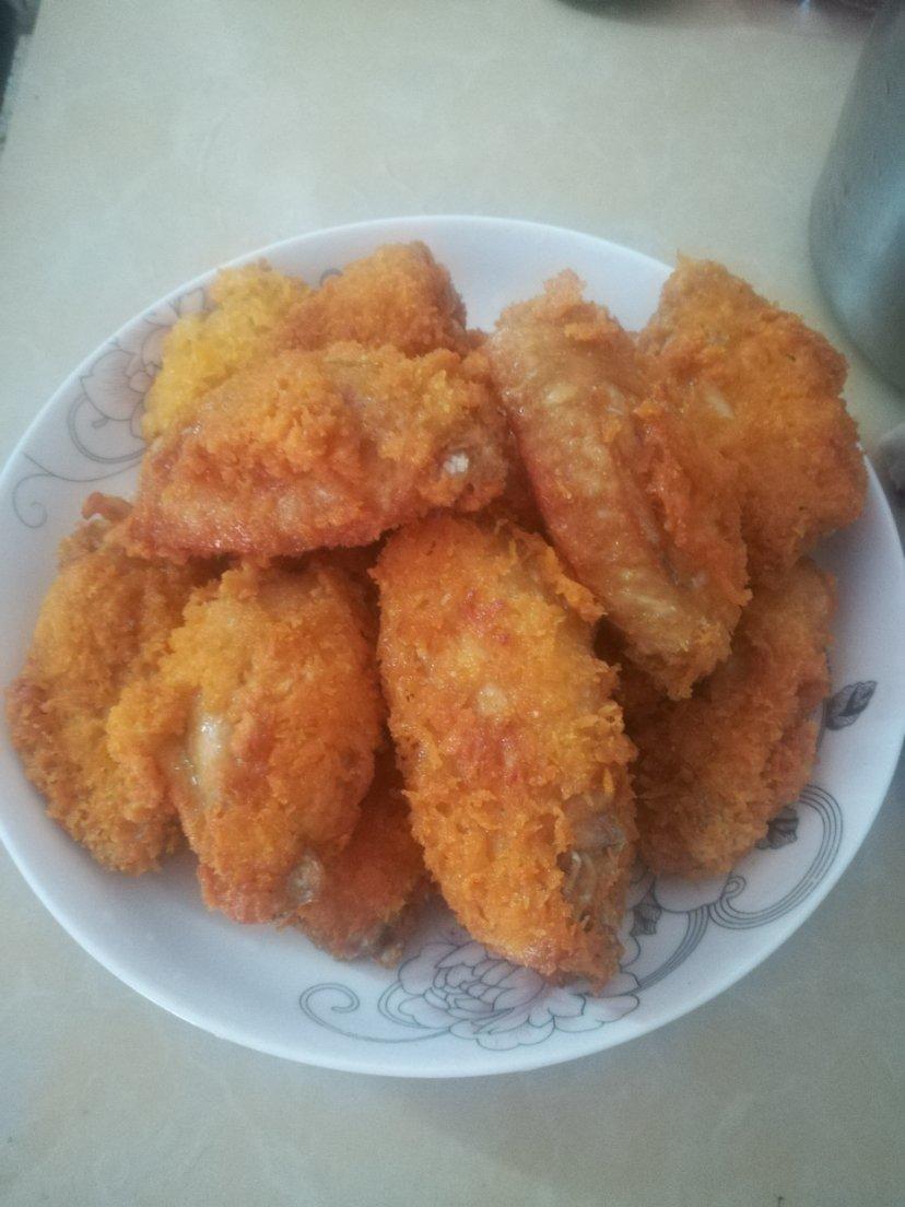 面包糠炸鸡翅