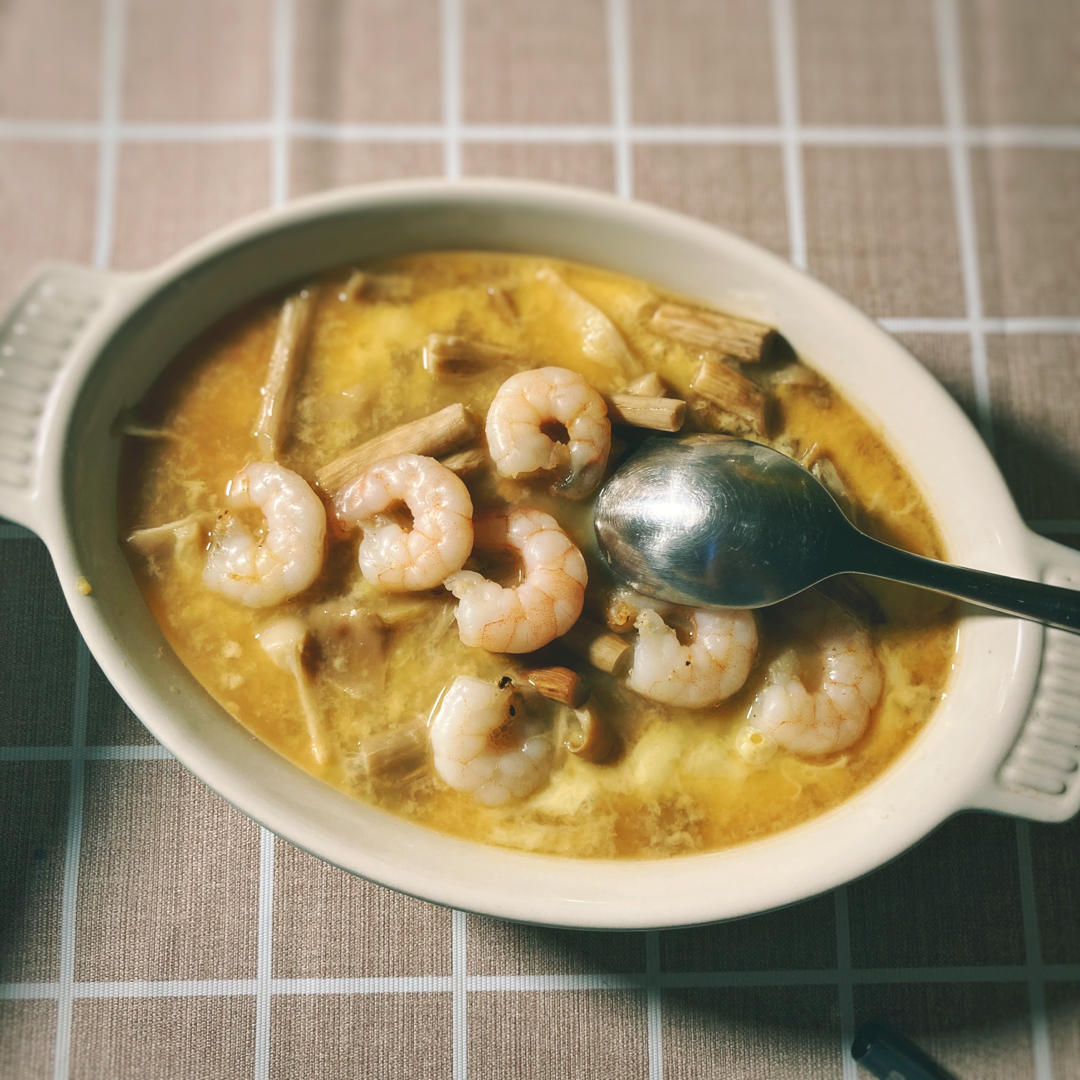 【减肥减脂管不住嘴】快手鲜菌虾仁豆腐炖蛋