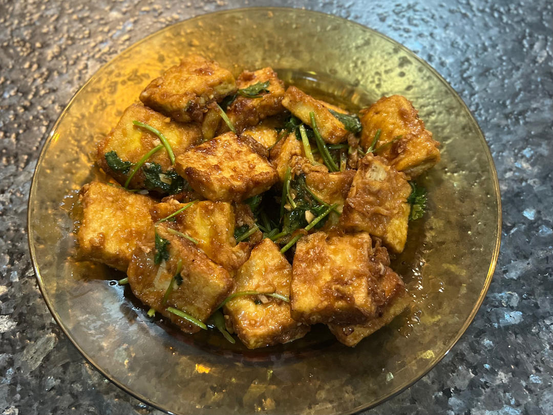 无敌好吃的香煎豆腐