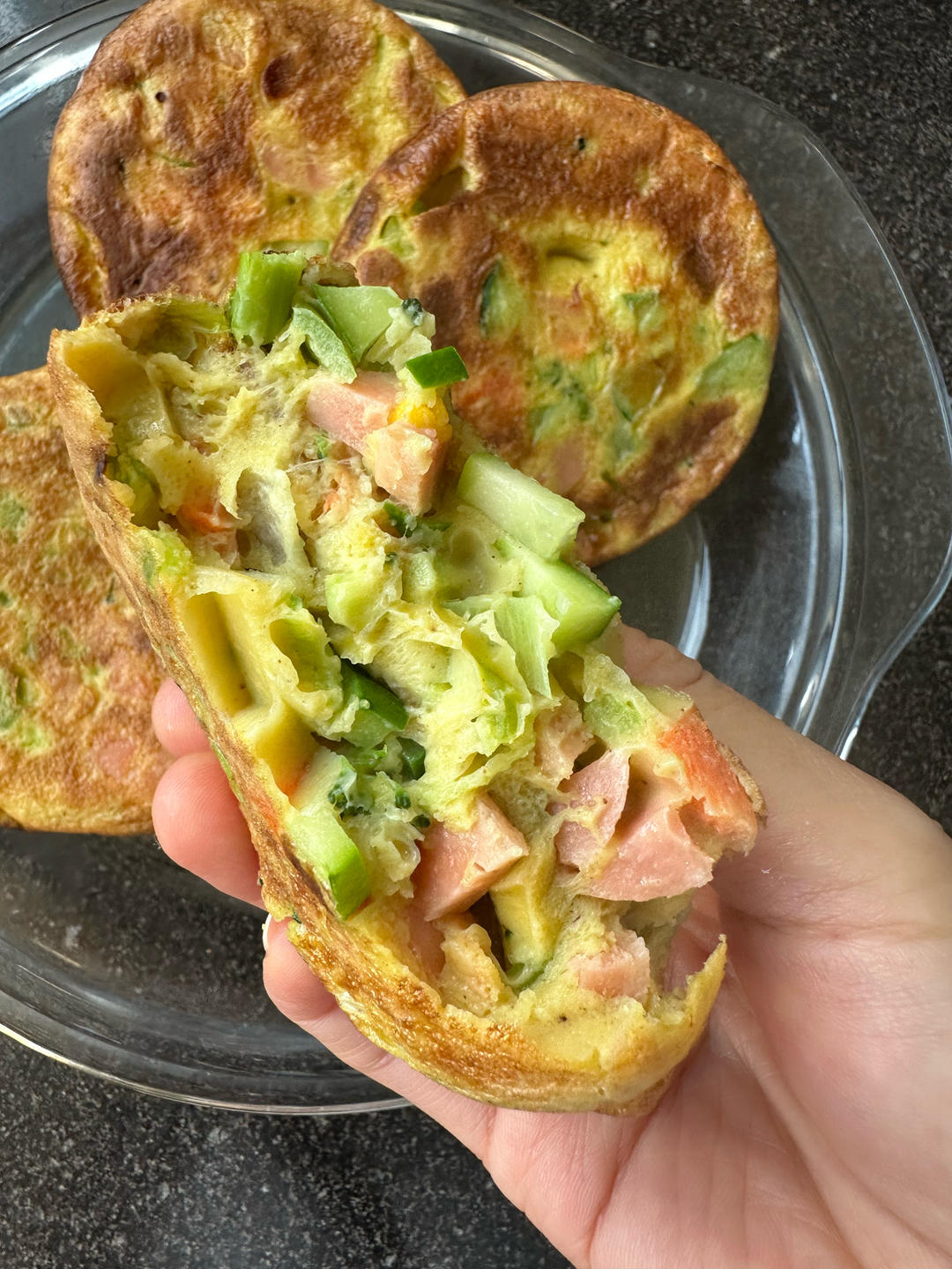 杂蔬蛋饼的做法