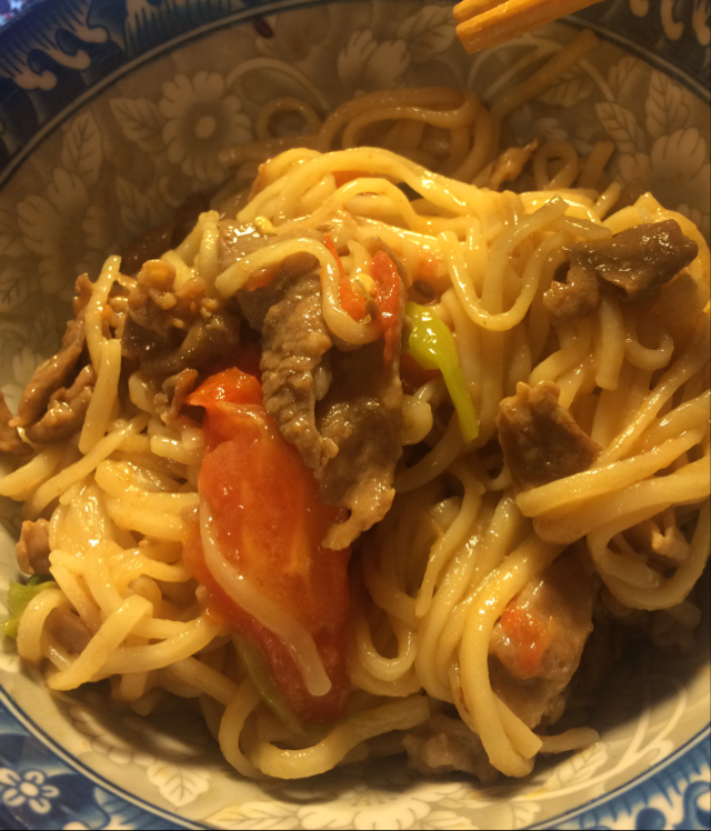 孜然羊肉炒面