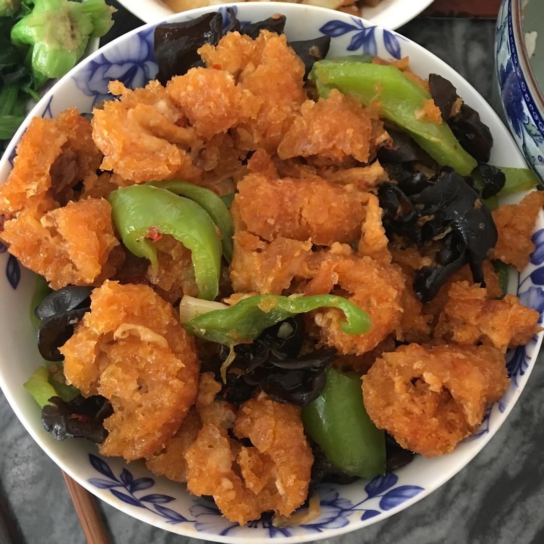 青椒皮肚丝