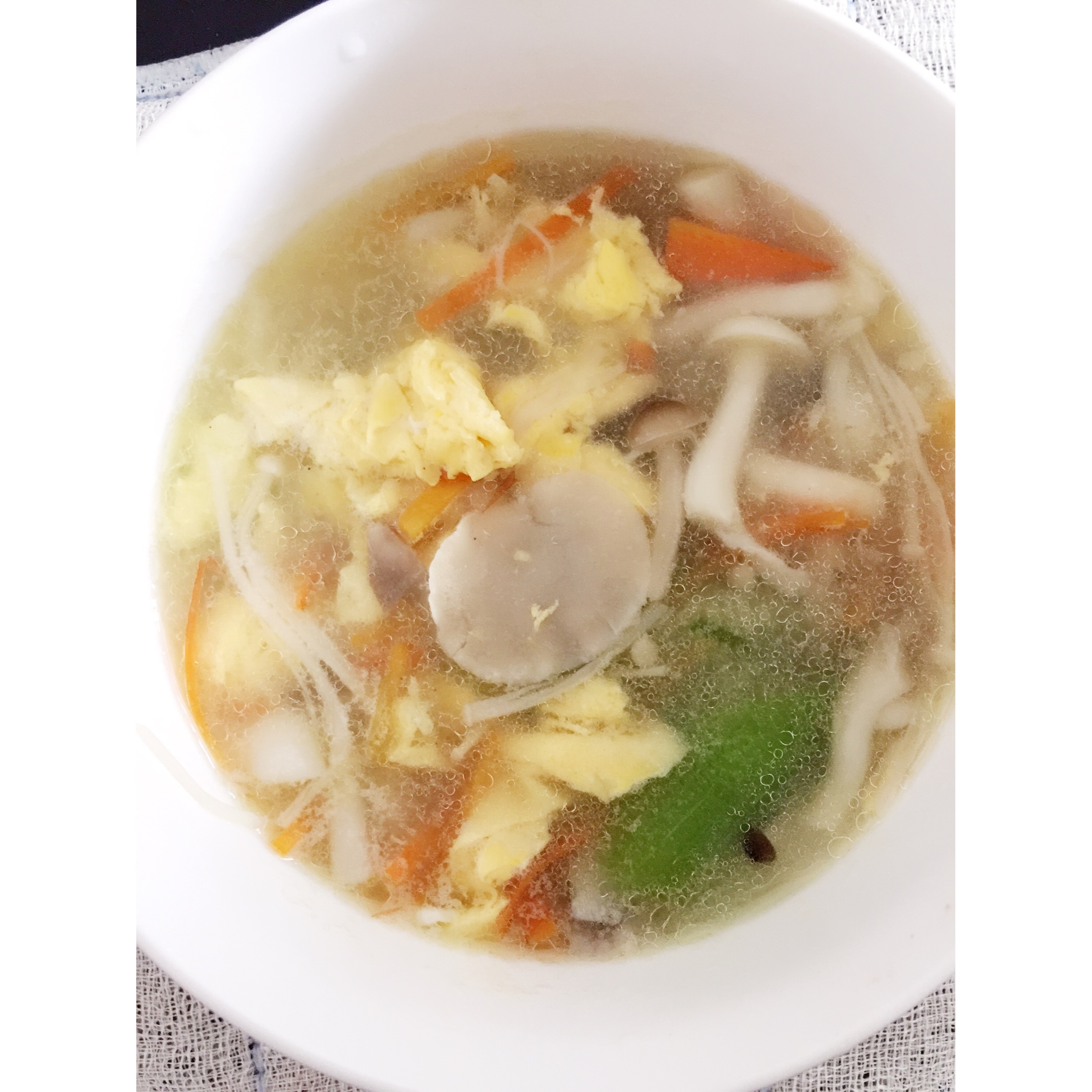 芙蓉菌菇丝瓜汤