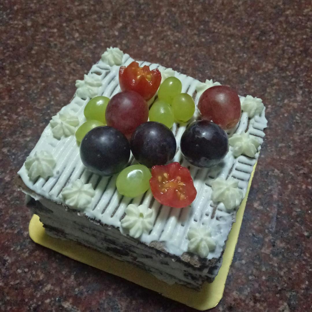 方形水果夹层蛋糕