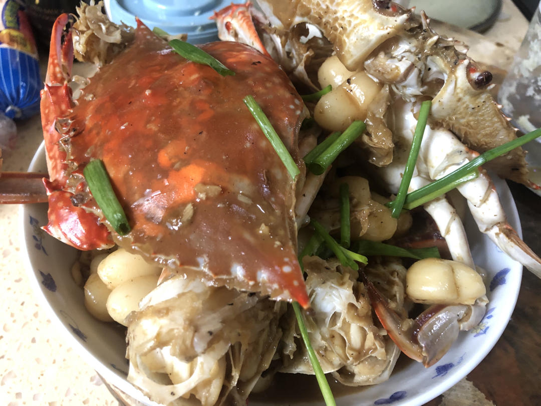 15分钟搞定梭子蟹炒年糕