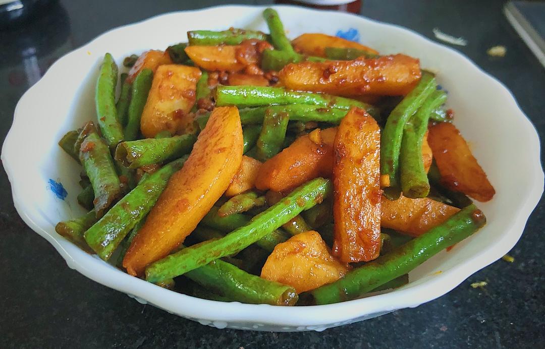 土豆炖豆角