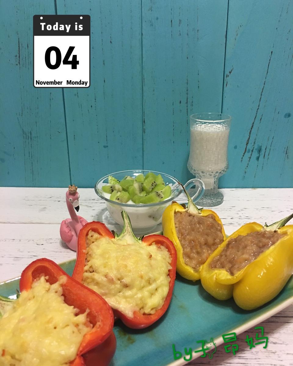 鲜虾猪肉酿彩椒