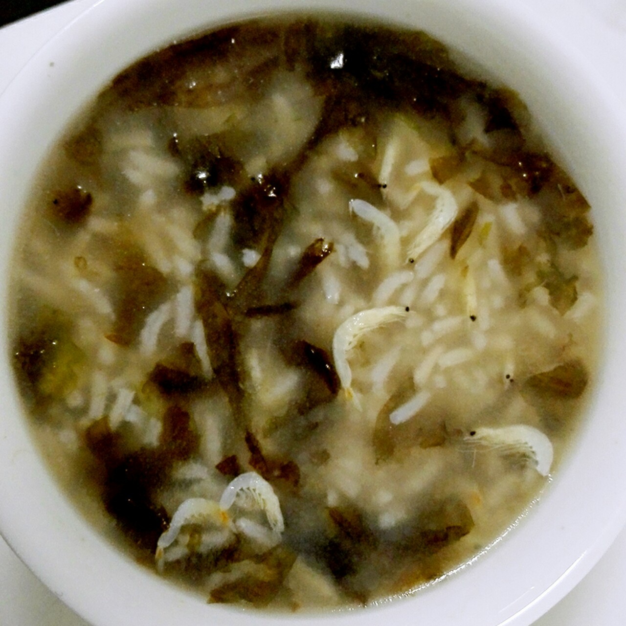 紫菜虾皮粥