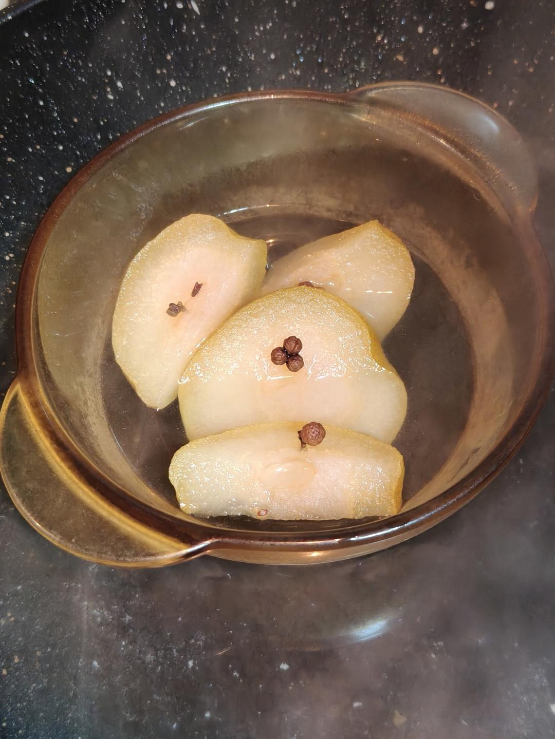 花椒蒸梨，咳嗽有效