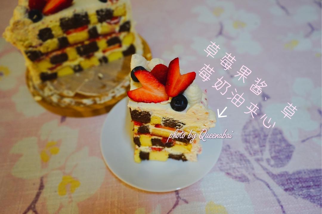 ins 棋格蛋糕