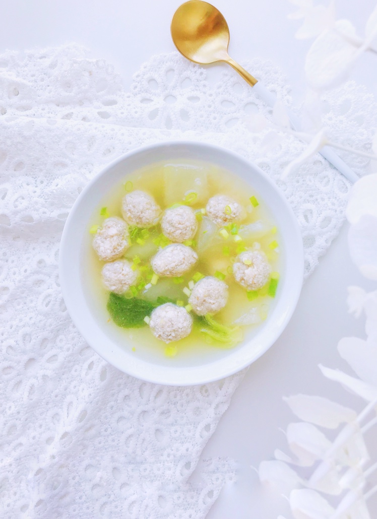 豆腐丸子汤—超级软嫩宝宝最爱的做法