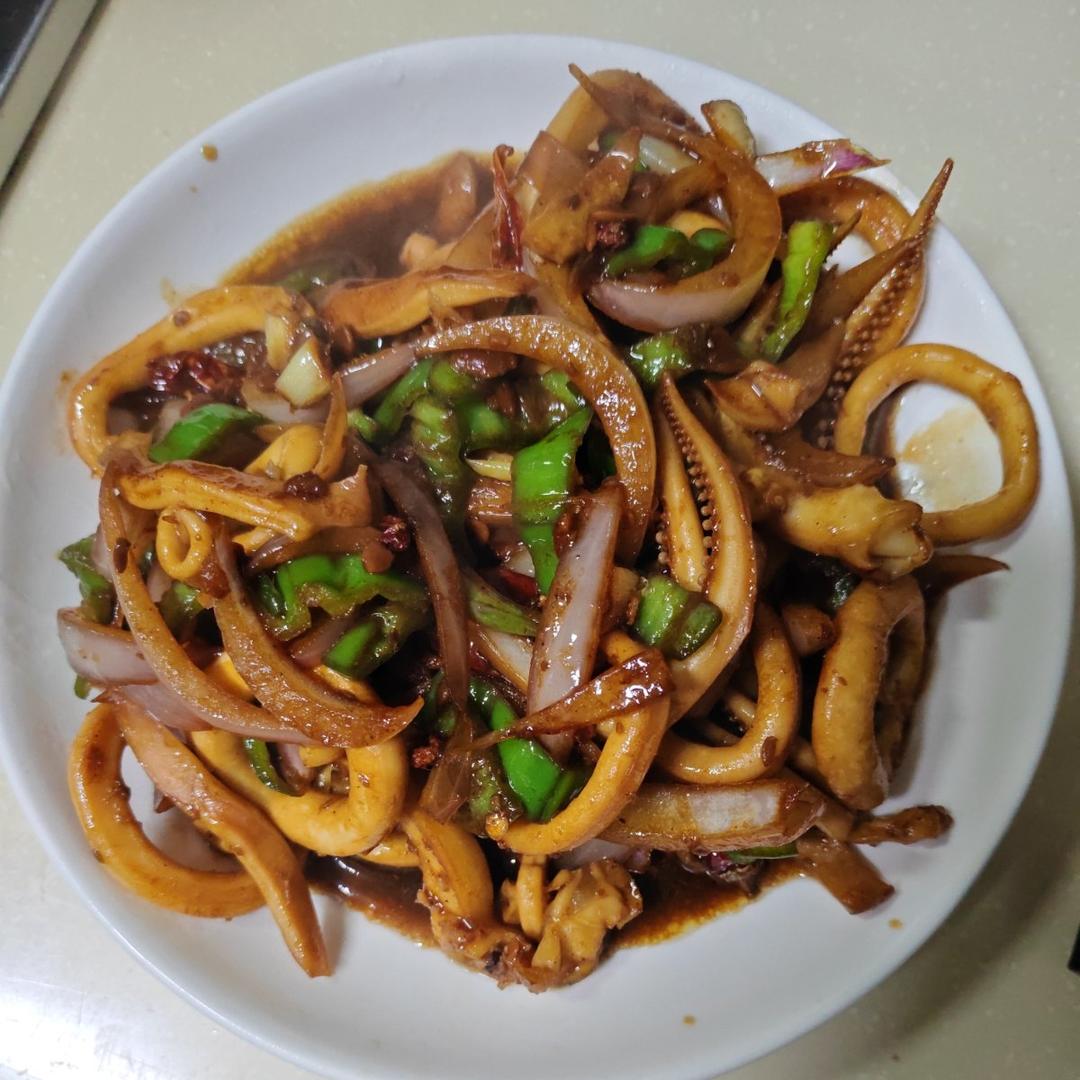 最好吃的酱爆鱿鱼圈