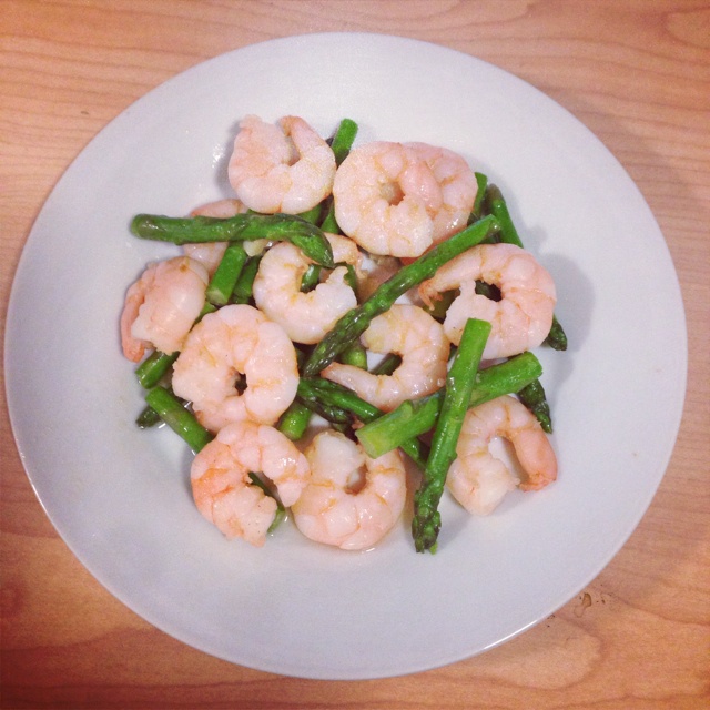 芦笋炒虾仁