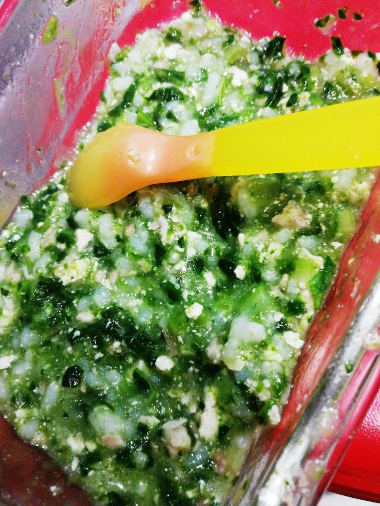 豆腐青菜肉沫饭