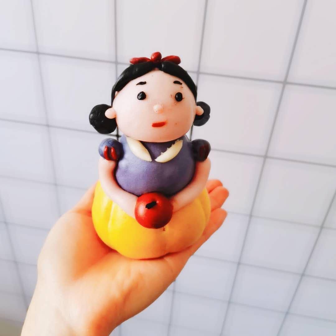 3D立体可爱造型馒头 超可爱的白雪胖公举-白雪公主