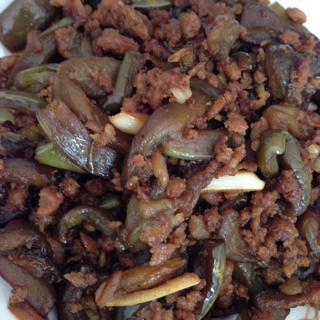 红烧肉末茄子
