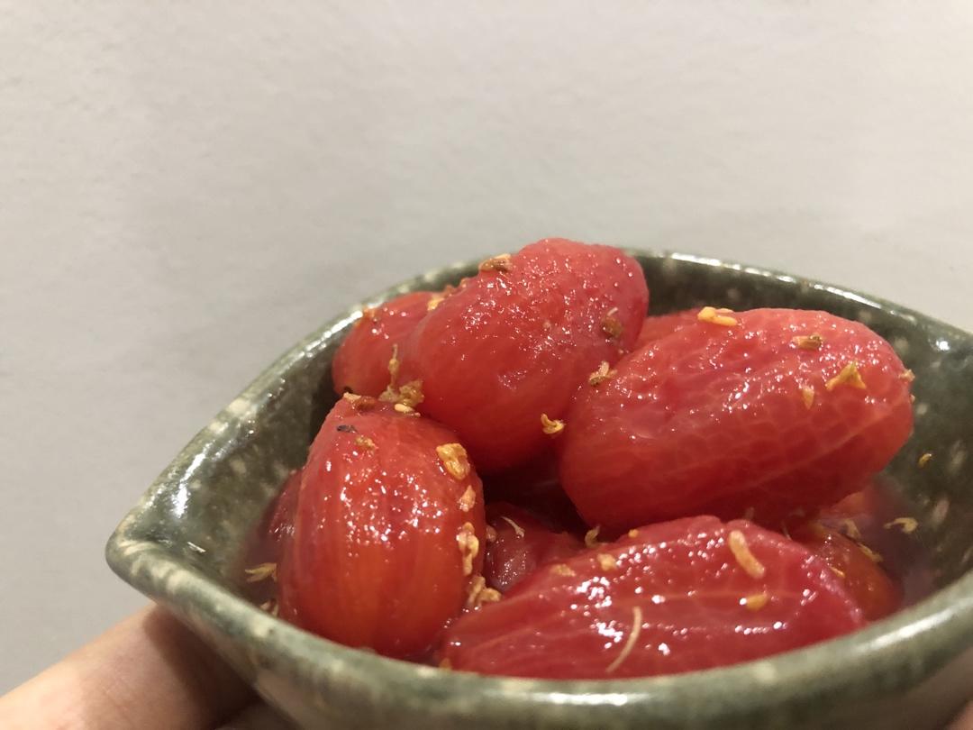 桂花蜂蜜圣女果（樱桃番茄）Honey-Compoted Cherry Tomatoes
