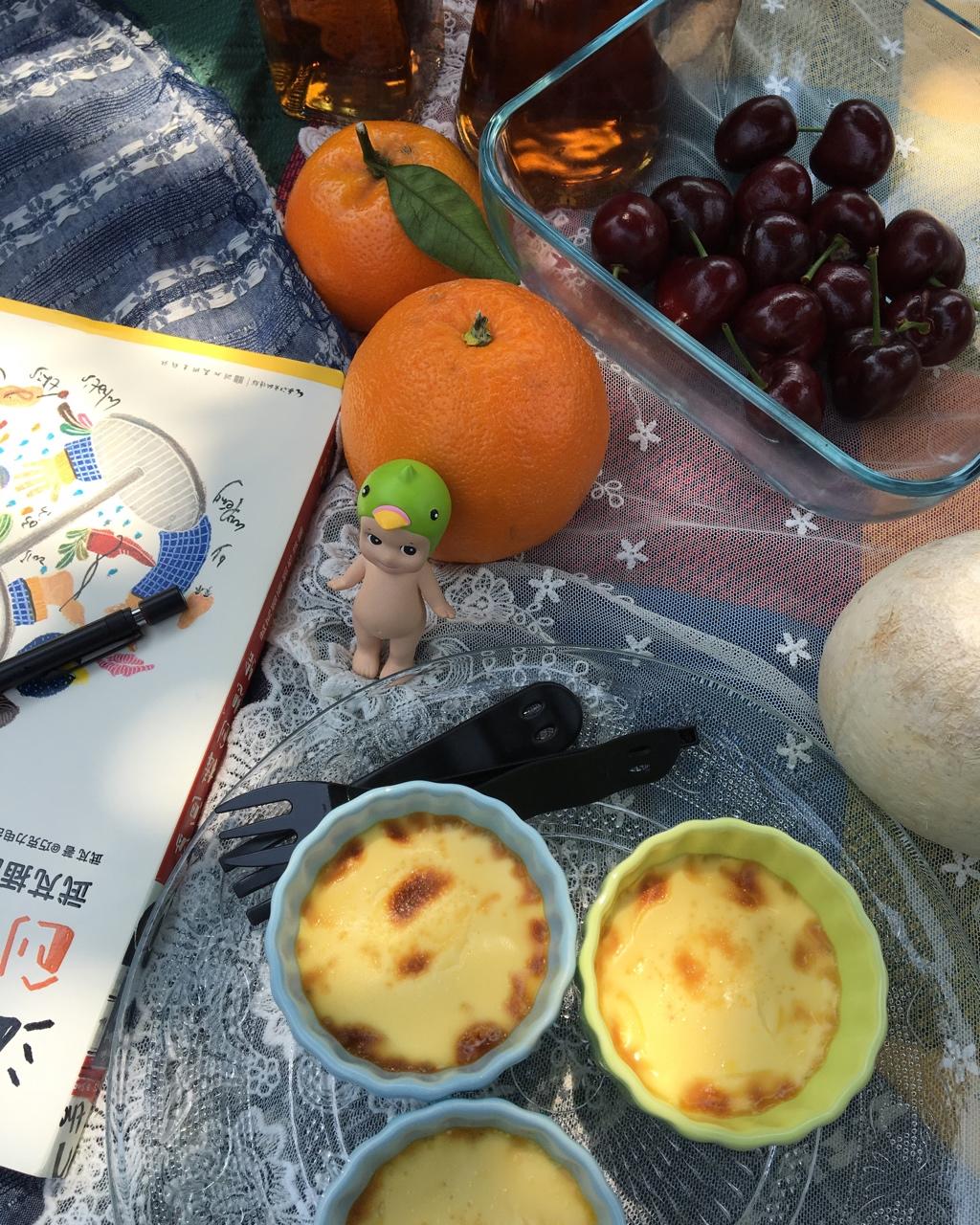 Crèmebrulée。法式烤布雷。焦糖布丁。