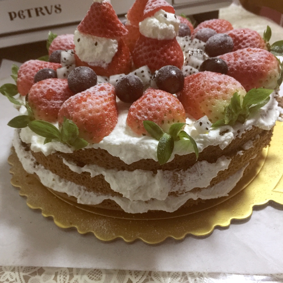 圣诞呆萌裸蛋糕