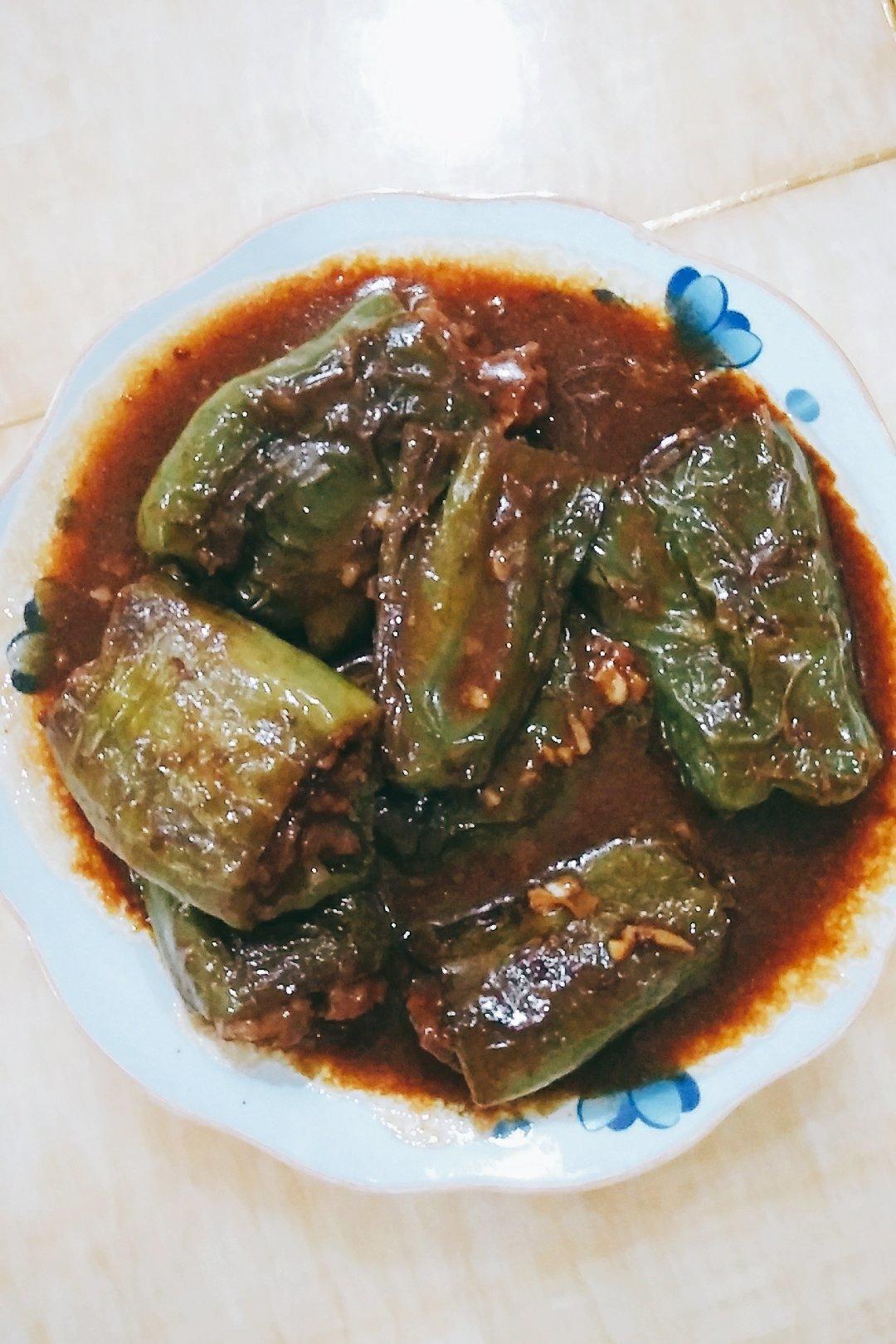 虎皮尖椒酿肉