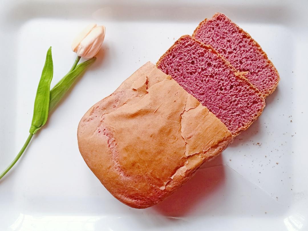 低糖紫薯吐司面包的做法