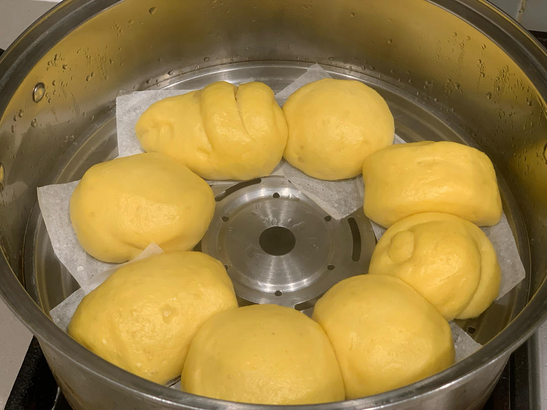 超简单只需一发不放一滴水、弹性超好的黄金南瓜馒头（记录方子），附边角料的整形