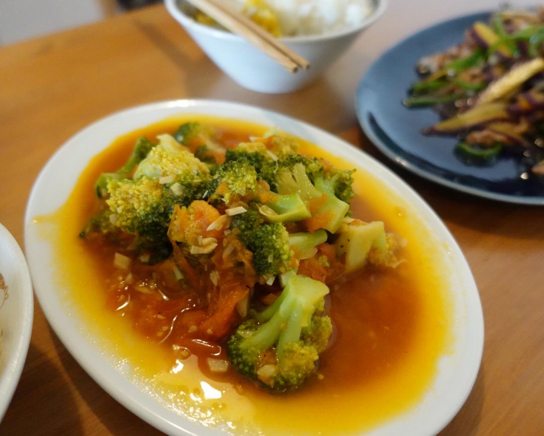 小朋友超爱的小番茄蒜蓉西兰花的做法