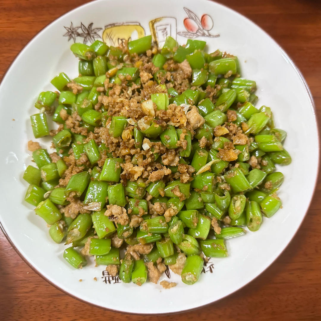超下饭的四季豆炒肉末
