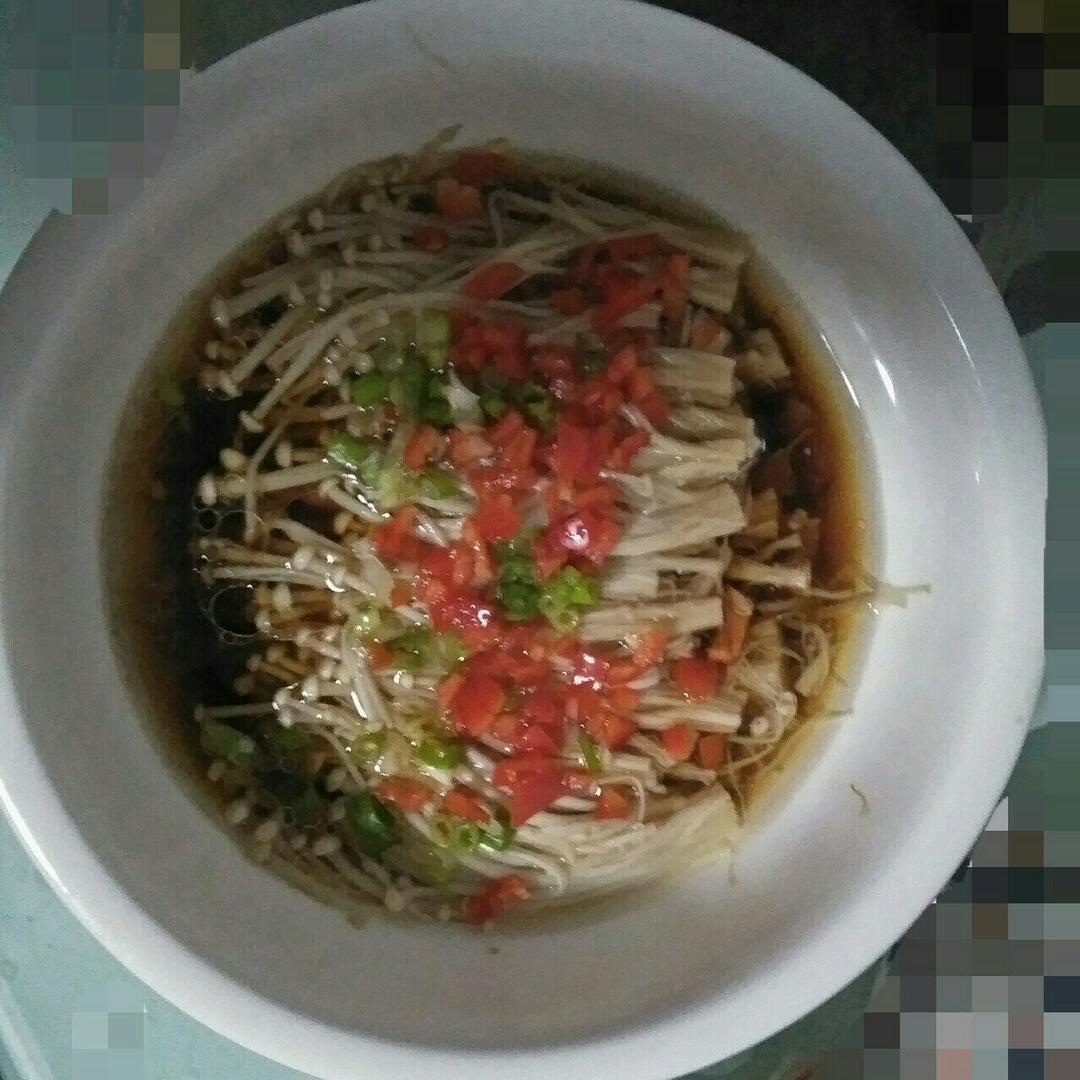蒜蓉蒸金针菇
