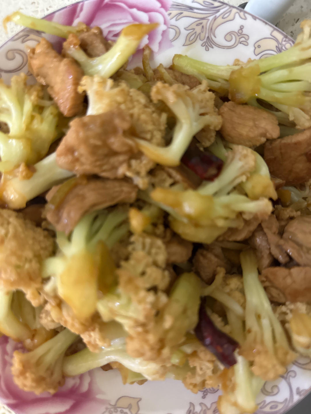 花菜炒肉（家庭简易版）