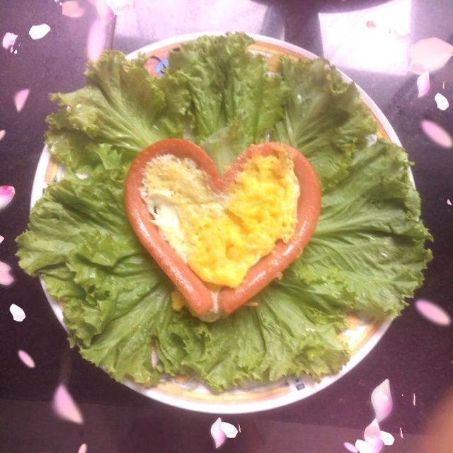 心形煎鸡蛋
