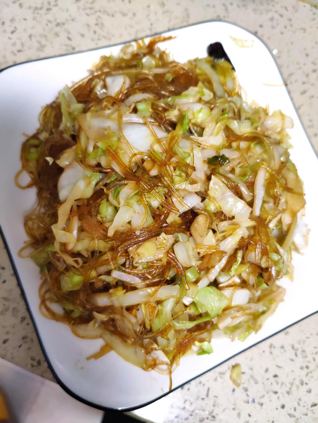 包菜粉丝（粉丝炒包菜）