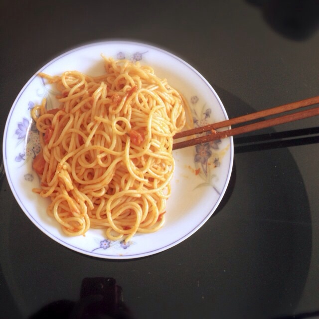蒜香番茄意面