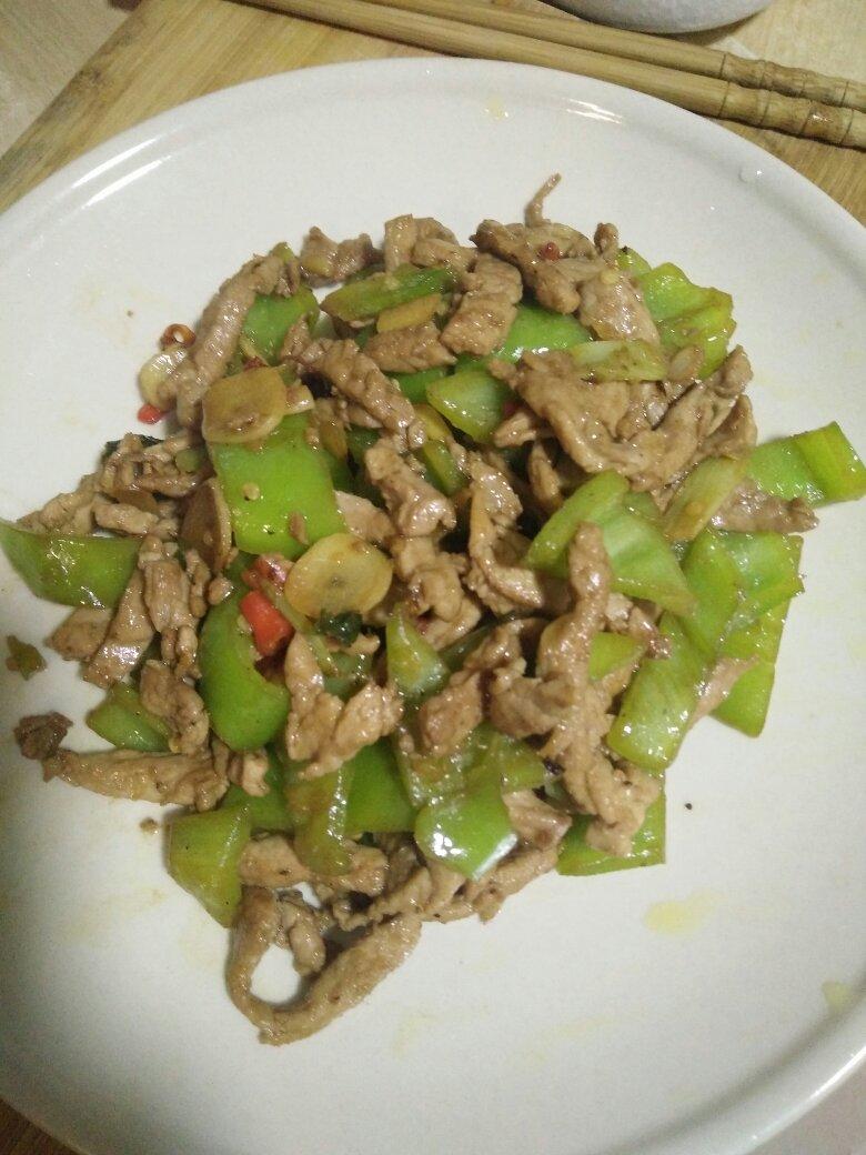 青椒炒肉丝