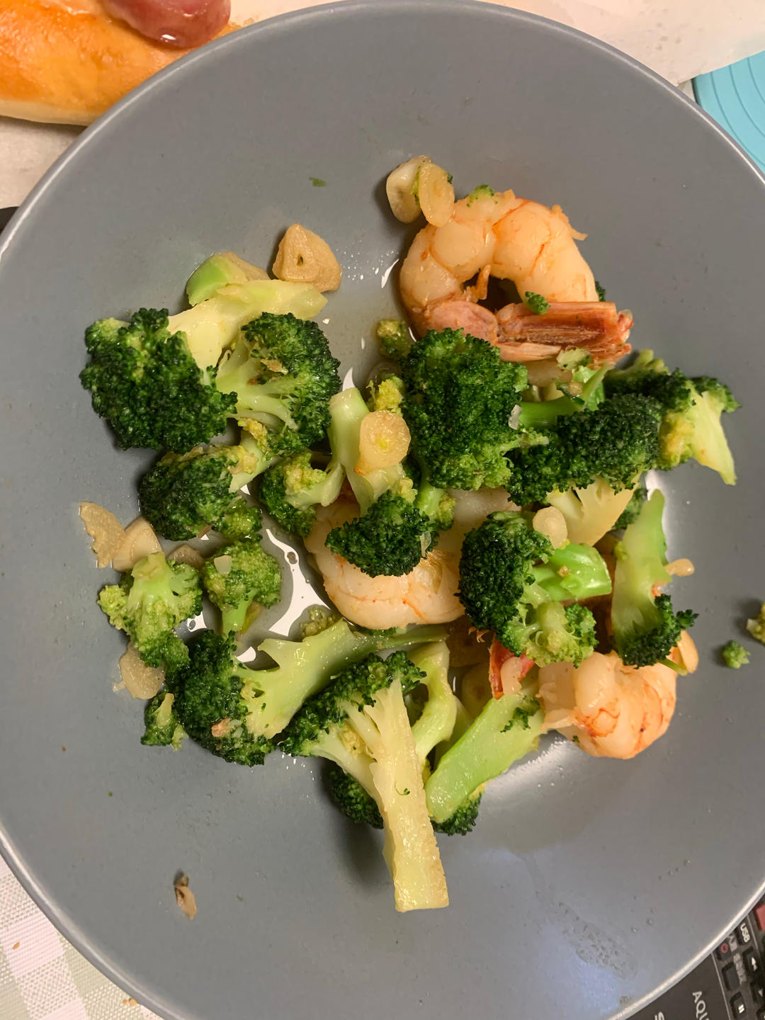 鲜虾炒西兰花