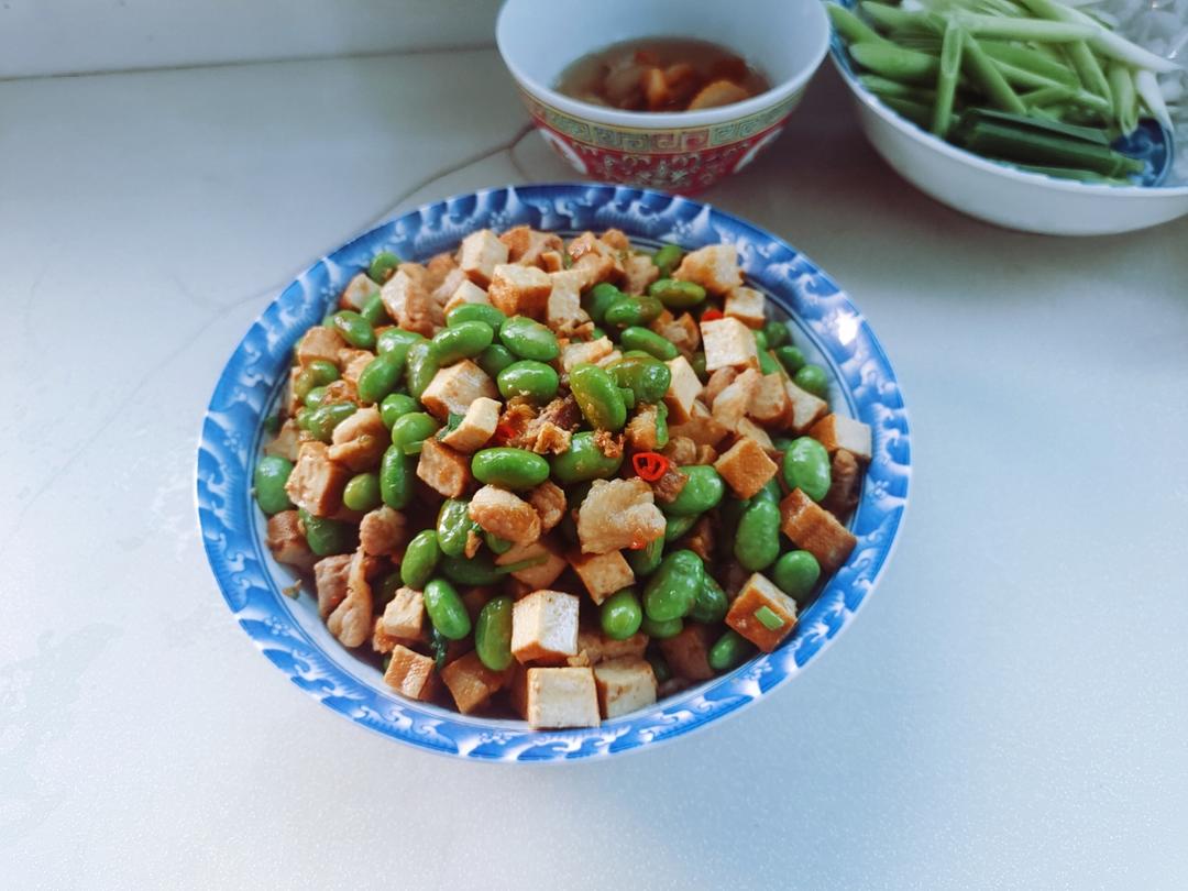 肉末毛豆炒香干