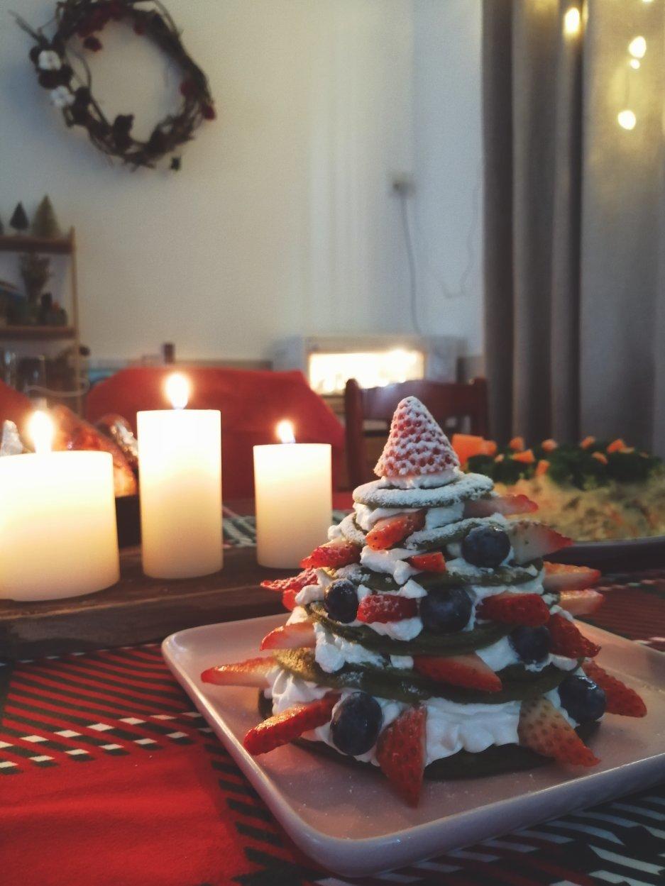 免烤箱❗️高颜值巨好吃的圣诞树松饼蛋糕🎄手把手教你做，让我们一起快乐过圣诞。